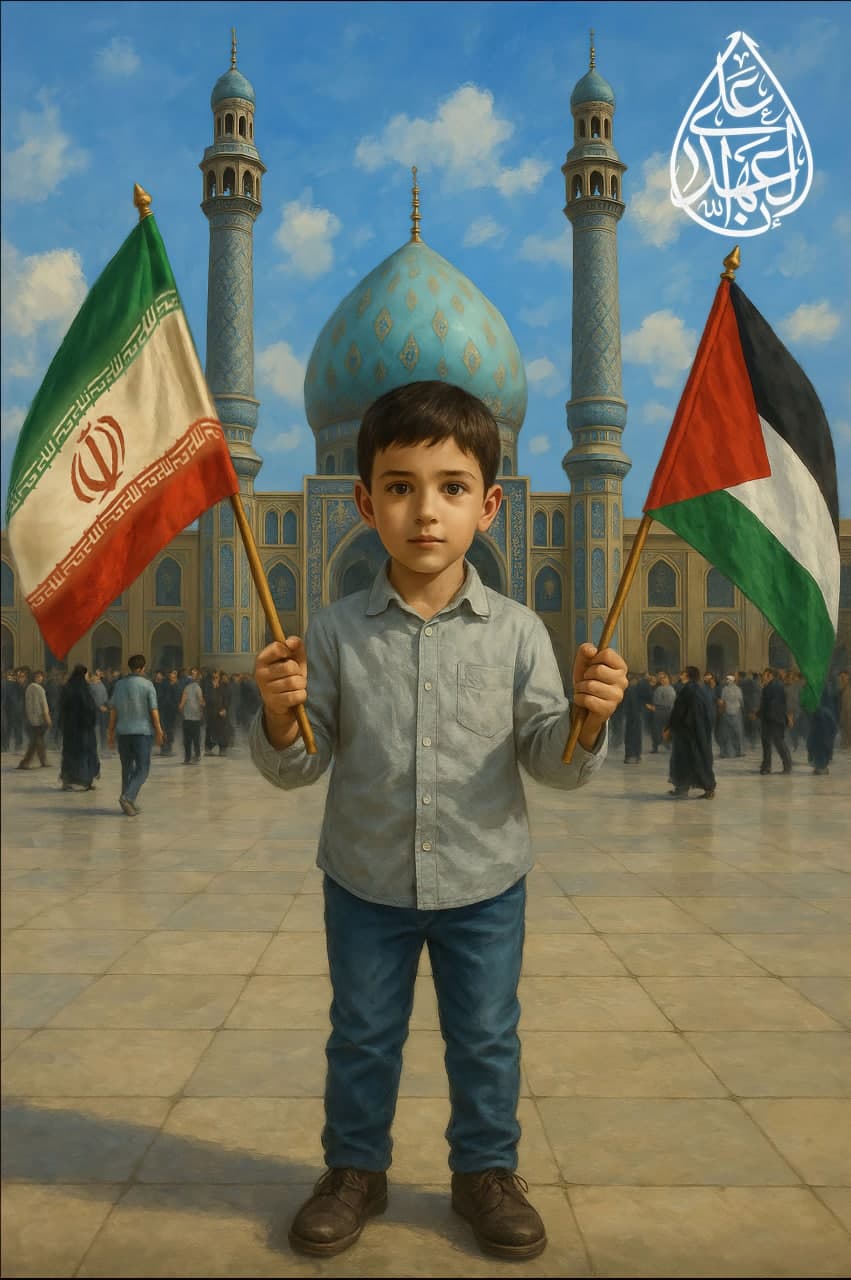 تصویرسازی انا علی العهد